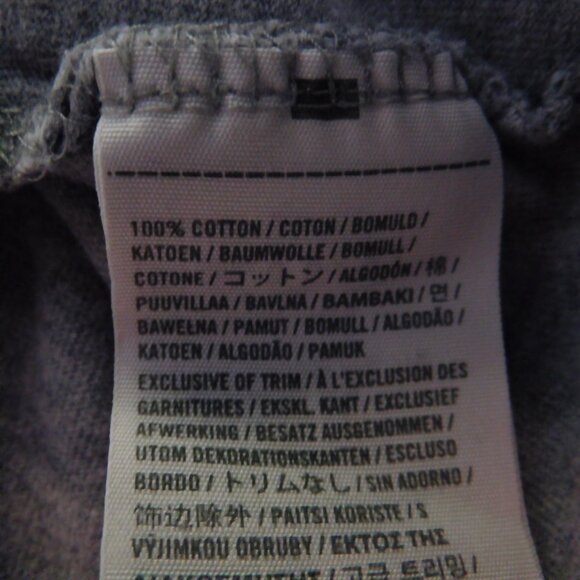 Hollister Henley Shirt Mens Large Gray Quarter Button Up Cotton Arm Spellout Y2K - Picture 5 of 7